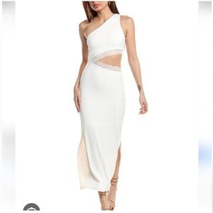 BEACH RIOT GENEVIEVE WHITE LACE MAXI CUTOUT DRESS coverup Resort Y2k Skims